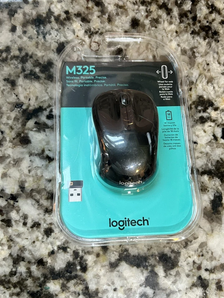 Logitech M325s Wireless Optical Ambidextrous Mouse 910-006825 Black -
