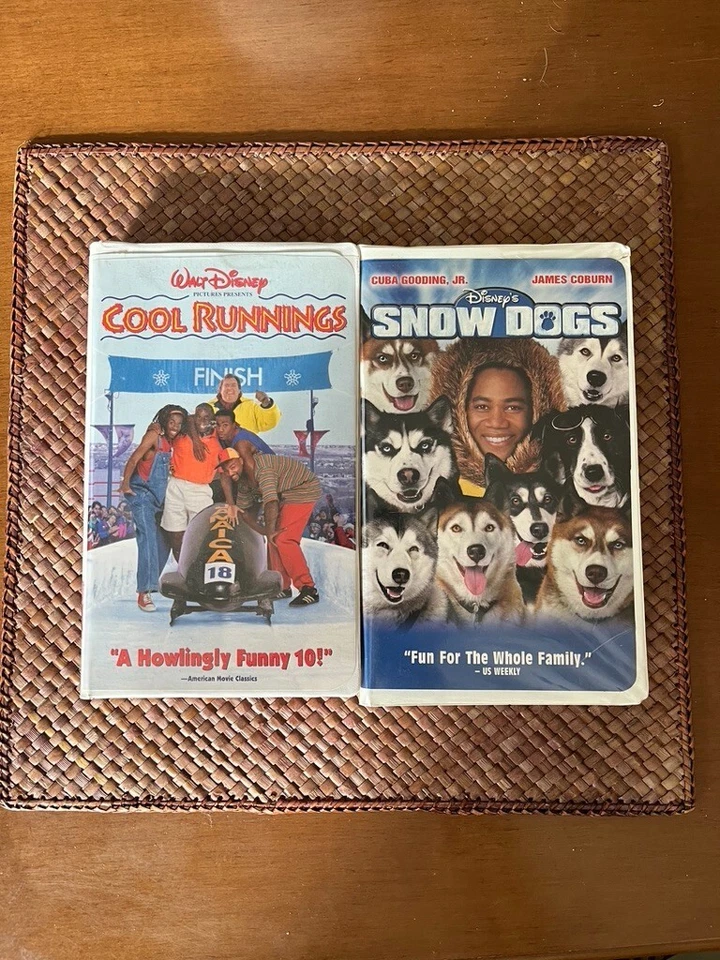 Winter Ice Fun Family VHS Set (Cool Runnings Disney Snow Dogs Double Feature) - Image 1 of 3