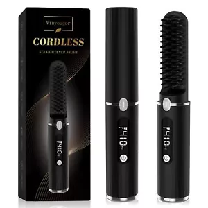 Beard Straightener for Men, Cordless Portable Heated Beard Straightening Comb... - Picture 1 of 7