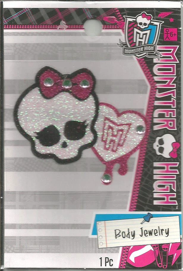 2 paquetes de calavera y corazón de joyería Monster High Body  Foto 1 de 1