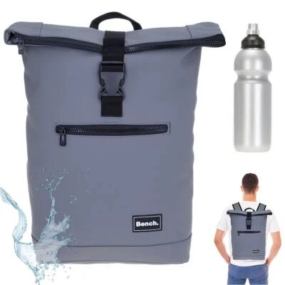 Rucksack Herren Kurierrucksack Bench Roll-Top Freizeitrucksack 64175 Grau +f - Bild 1 von 4