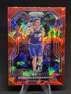 2020-21 Panini Prizm Bogdan Bogdanovic Red Cracked Ice Prizm #27 Kings - Image 1 of 2