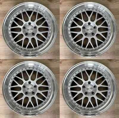 19x8.5 Aodhan AH02 AH2 5x112 +32 Silver 19" Wheels Rims Set(4) 66.6 - Image 1 of 3