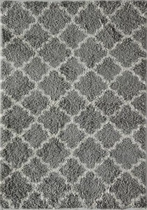 Rugs America Feather Shag Fh100b Geometric Shag Plush Texture Area Rug - Picture 1 of 5