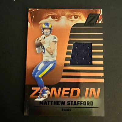2022 Panini Zenith Zoned In Jersey #ZI-4 Matthew Stafford Los Angeles Rams - Image 1 of 2