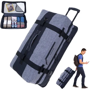 Trolley Koffer Tasche XXL 80cm 120L Trolly Elephant Travel 13032 Grau Schwarz - Bild 1 von 19