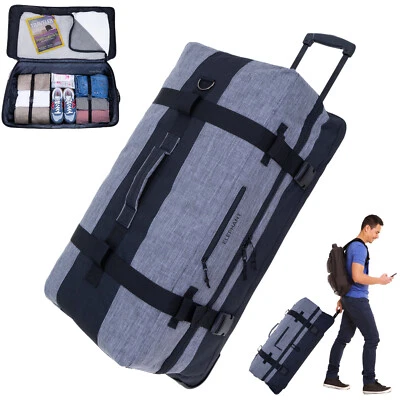 Trolley Koffer Tasche XXL 80cm 120L Trolly Elephant Travel 13032 Grau Schwarz - Bild 1 von 4