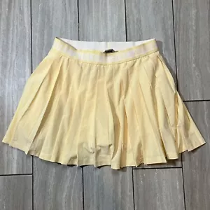 Athleta Kids Yellow Elastic Waist Pleated Tennis Skort Size XXL/16 - Picture 1 of 5