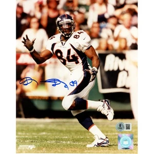 Shannon Sharpe Autographed/Signed Denver Broncos 8x10 Photo Beckett 51053 - Picture 1 of 1
