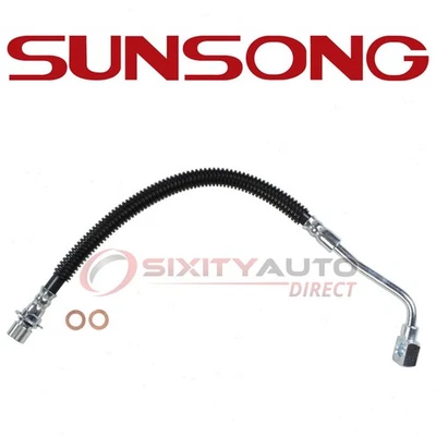 Sunsong Front Left Brake Hydraulic Hose for 1991-2002 Saturn SL1 - Hoses lm Foto 1 de 4