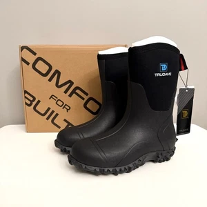 BOTAS DE TRABAJO TRUDAVE MUJER TALLA 7 CAÑA DE ACERO IMPERMEABLES NEOPRENO MEDIA PANTORRILLA NUEVAS - Imagen 1 de 16