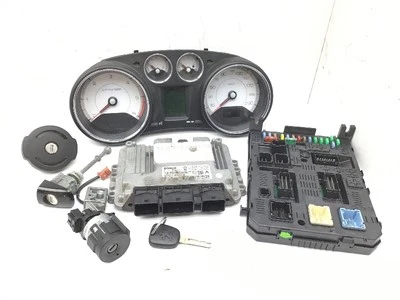 Centralina motore PEUGEOT 308 I SW 9664843780 966510780 kit ecu 1.6 HDI 109 CV - Immagine 1 di 4