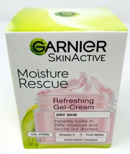 Garnier Skin Active Moisture Rescue Refreshing Gel Cream Dry Face Oil Free 1.7oz - Picture 1 of 4