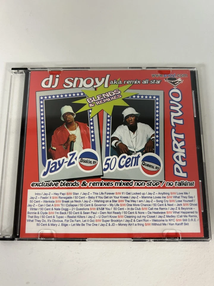 DJ SNOYL JAY-Z 50 CENT BLENDS PT 2 NYC PROMO HIP HOP MIXTAPE MIX CD - Image 1 of 1