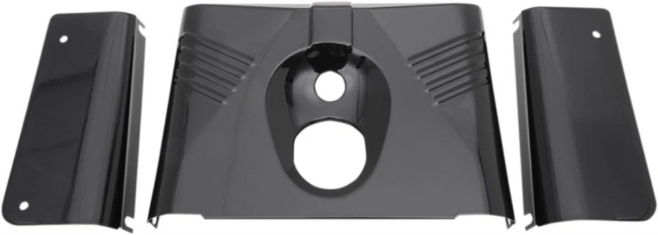 Juego de latas de horquilla Drag Specialties 0411-0143 negras 3 piezas delanteras y laterales para Harley Foto 1 de 1