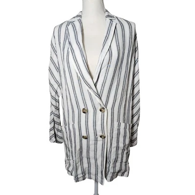Blazer Pilcro Anthropologie Mujer Lino Grande Talla Xxs Oficina Slouchy Foto 1 de 4