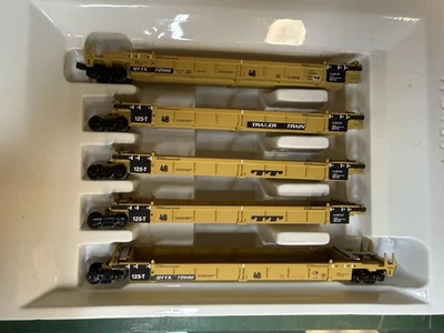 932-8105 N Scale WALTHERS 5 UNIT ARTICULATED DOUBLE STACK CAR DTTX TTX - Image 1 of 2