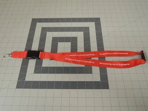 Rotes MOSE Milwaukee School of Engineering University Schlüsselband mit abnehmbarem Clip - Bild 1 von 14