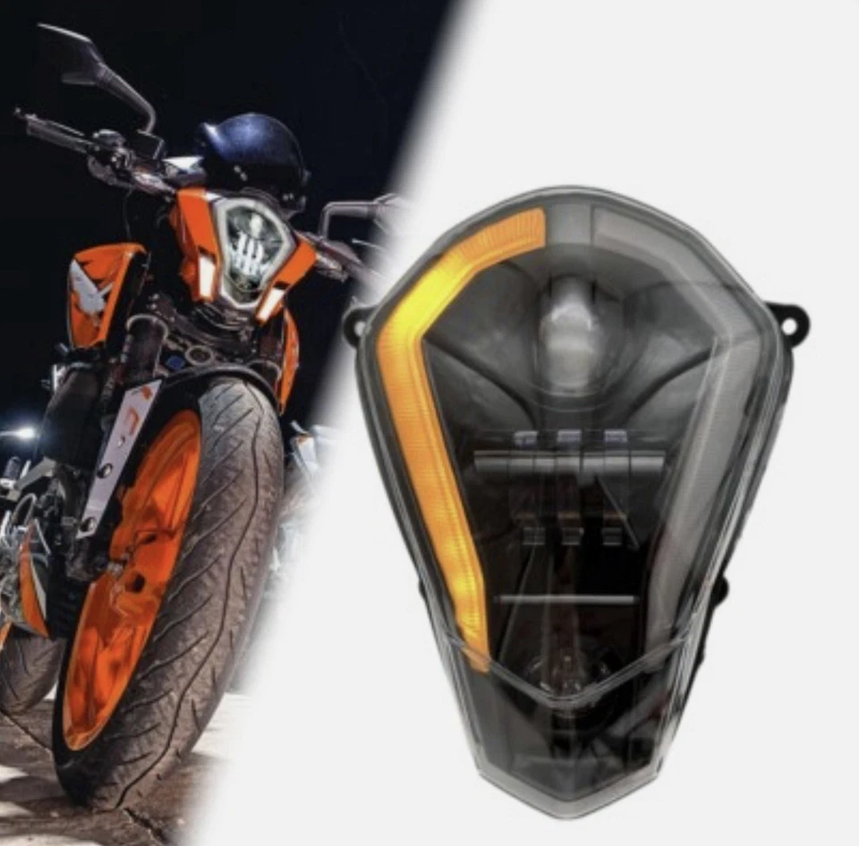 Светодиодная фара с указателем поворота дневной свет дальний/ближний свет для KTM DUKE 390 125 200 250 - Изображение 1 из 4