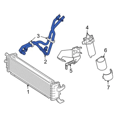 For Mercedes-Benz CLS55 AMG 06 Mercedes-Benz Upper Radiator Coolant Hose Foto 1 de 4