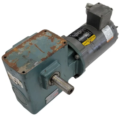 BALDOR RELIANCE AC MOTOR, VM3546 1 HP, DODGE TIGEAR REDUCER Q262B040M056L1, 40:1 - Image 1 of 4
