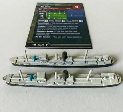 1x Atlantis Axis & Allies War at Sea Miniatures 20/39 Set V Fleet Command Foto 1 de 2