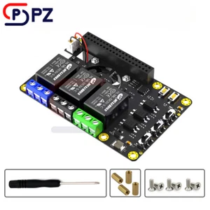 Raspberry Pi Power Relay Board with Fans & LED for A+/B+/2B/3A+/3B/3B+/4B - Picture 1 of 5