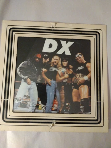 2 Vintage Wwf Glass Pictures DX and THE ROCK Cover