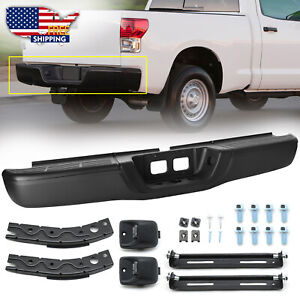For 2000-2006 Toyota Tundra Black Complete Steel Rear Step Bumper Assembly