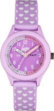 Hype Girls Time Teacher Watch with Purple Silicone Strap and Purple Dial HYK020V