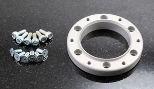 Silver Aluminum Conversion Adapter for MOMO NRG OMP Hub to Nardi Steering Wheel - Bild 1 von 8