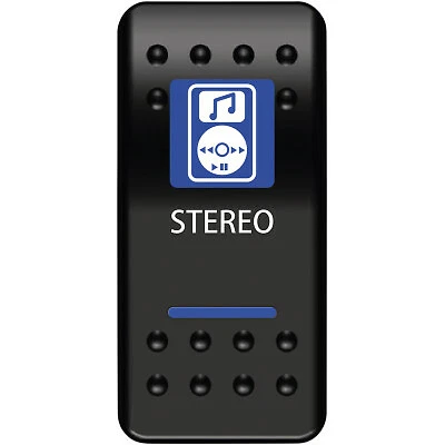 UTV LED STEREO SOUNDBAR SYSTEM SINGLE THROW ROCKER SWITCH - Image 1 of 1