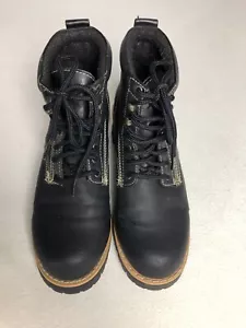 Soho Women's Hiking Trail Boots 7.5 Black High Top Lace Up - Picture 1 of 9