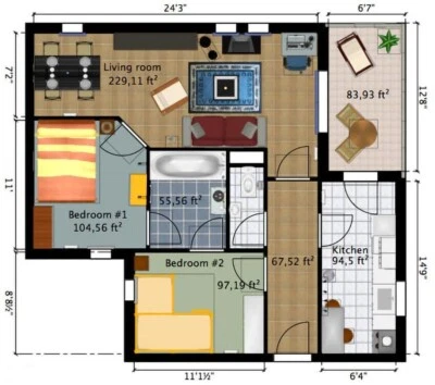 Home Design Suite The Best for Floor Plans Layouts Room Planner USB - Image 1 of 4