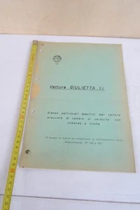 Giulietta T.I elenco dei particolari per vetture con cambio di velocità a cloche - Picture 1 of 7