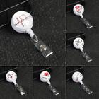 Office Supplies Retractable Badge Holder Key Ring Nurse ID Name Card Lanyards