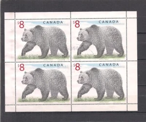 Canada #1694 Grizzly 8$ used sheet  1997 - Bild 1 von 1