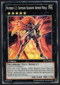 Yugioh Number 12: Crimson Shadow Armor Ninja SP13-EN030 Common 1st Ed - NM - Bild 1 von 2