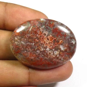 Cabujón de ágata de encaje loco natural 34x21x5 mm ovalado suelto encaje loco piedra preciosa CR-87 - Imagen 1 de 9