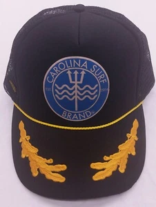 Carolina Surf Brand 5 Panel High Crown Mesh Back Trucker Hat with Oak Leaves - Picture 1 of 8