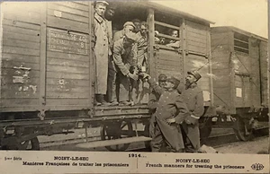 Primera Guerra Mundial - Forma francesa de tratar a los prisioneros - NOISY LE SEC - 1914 - Postal - Imagen 1 de 1