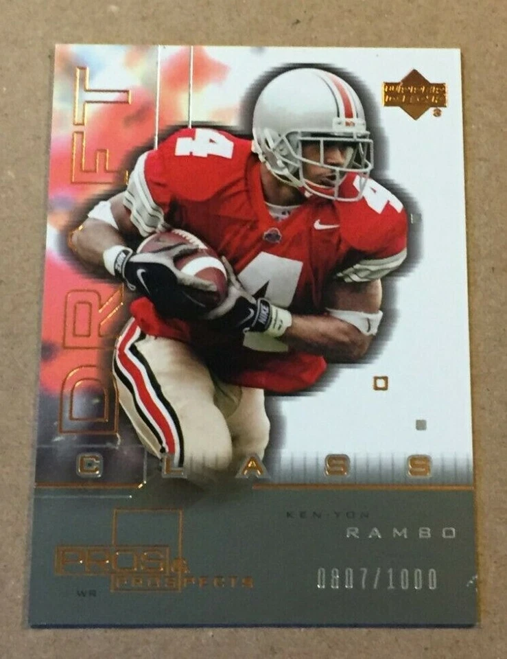2001 UPPER DECK PROS & PROSPECTS KEN-YON RAMBO #124 807/1000 - Image 1 of 4