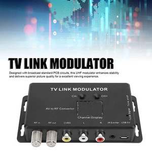 New TV Link Modulator AV To RF Convertor IR Extender Support PAL NTSC PCB UHF - Picture 1 of 12