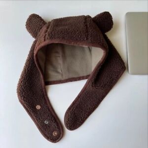 Streetwear Adjustable Brown Bear Hat Beanie#AAA