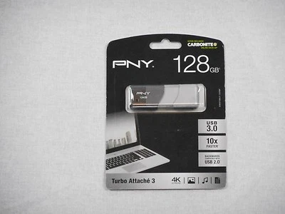 PNY 128GB Turbo Attache 3 USB 3.0 (P-FD128TBOP-GE) - Image 1 of 2