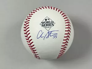 Chris Stratton Signed 2023 World Series Baseball COA Texas Rangers 23 WS - Picture 1 of 6