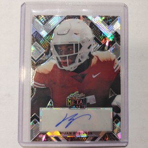 2022 Leaf Metal Draft - Bijan Robinson - Snakeskin Auto - 5/5 Jersey Match