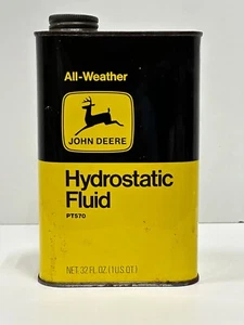 Aceite fluido hidrostático para tractor John Deere de colección años 70 lata de aceite de 1 cuarto coleccionable - Imagen 1 de 8
