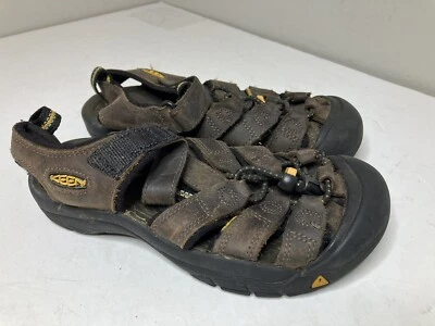 Sandalias Keen Big Kids Newport H2 Talla 2 Jóvenes Cuero Marrón Impermeables Zapatos Foto 1 de 4