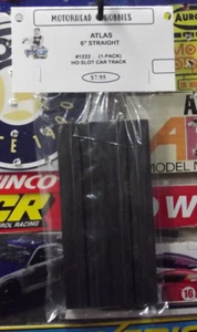 ATLAS 1960's HO MOTORING, 6" STRAIGHT, HO SLOT CAR TRACK, #1222, (1pc.-PACK) - Picture 1 of 1